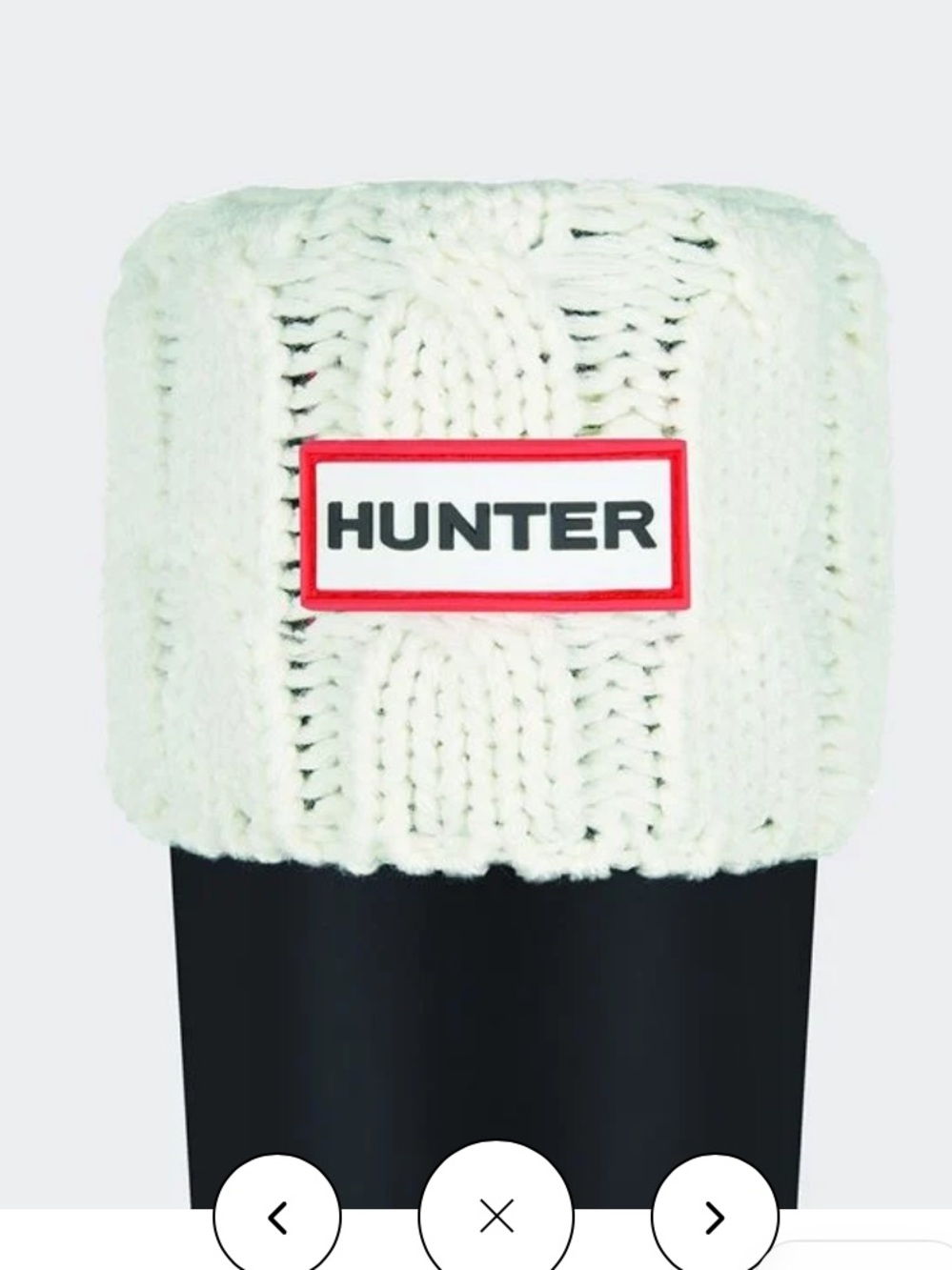 Hunter Women’s 6 Stitch Cable Tall Boot Sock Size L (shoe size 8-10)